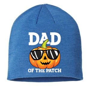 Halloween Dad Of The Patch Daddy Papa Father Pumpkin Sustainable Beanie