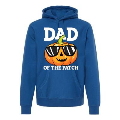 Halloween Dad Of The Patch Daddy Papa Father Pumpkin Premium Hoodie