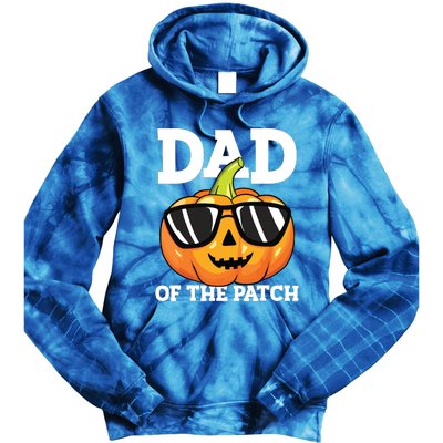 Halloween Dad Of The Patch Daddy Papa Father Pumpkin Tie Dye Hoodie