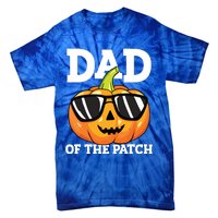 Halloween Dad Of The Patch Daddy Papa Father Pumpkin Tie-Dye T-Shirt