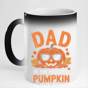 Halloween Dad Of The Coolest Pumpkin In The Patch Gift 11oz Black Color Changing Mug