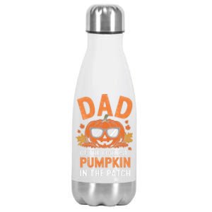 Halloween Dad Of The Coolest Pumpkin In The Patch Gift Stainless Steel Insulated Water Bottle