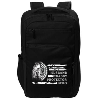 Husband Daddy Protector Hero Impact Tech Backpack