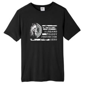 Husband Daddy Protector Hero Tall Fusion ChromaSoft Performance T-Shirt