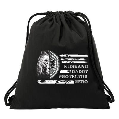 Husband Daddy Protector Hero Drawstring Bag