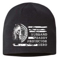 Husband Daddy Protector Hero Sustainable Beanie