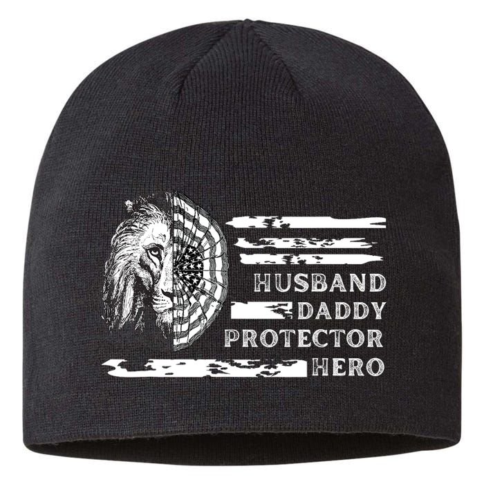 Husband Daddy Protector Hero Sustainable Beanie