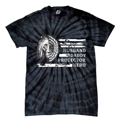 Husband Daddy Protector Hero Tie-Dye T-Shirt