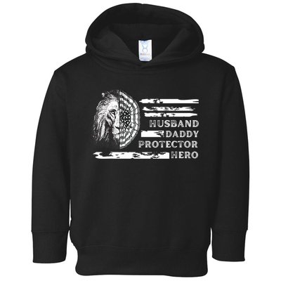 Husband Daddy Protector Hero Toddler Hoodie