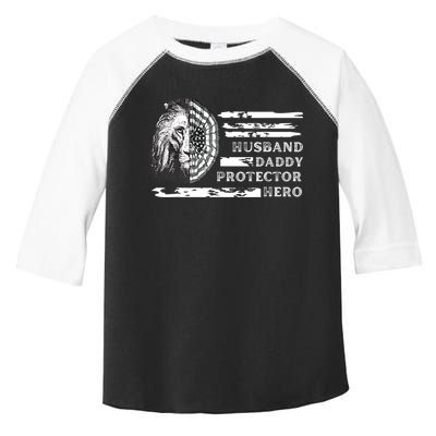 Husband Daddy Protector Hero Toddler Fine Jersey T-Shirt