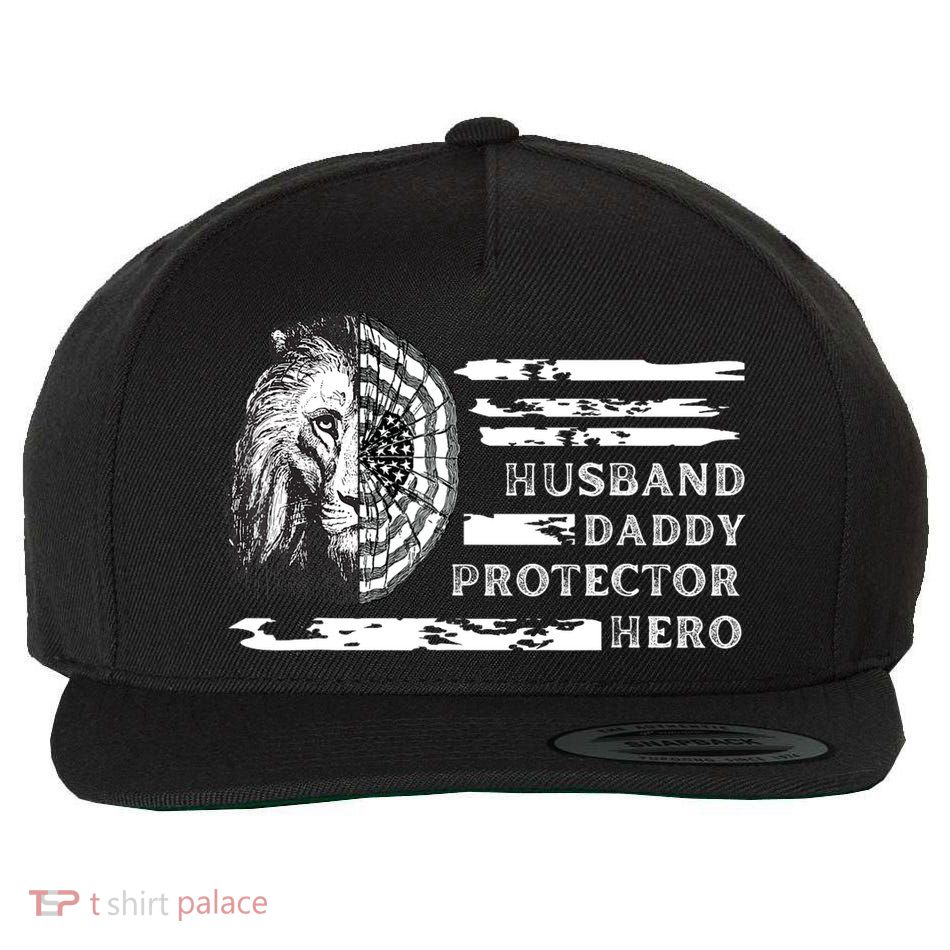 Husband Daddy Protector Hero Wool Snapback Cap