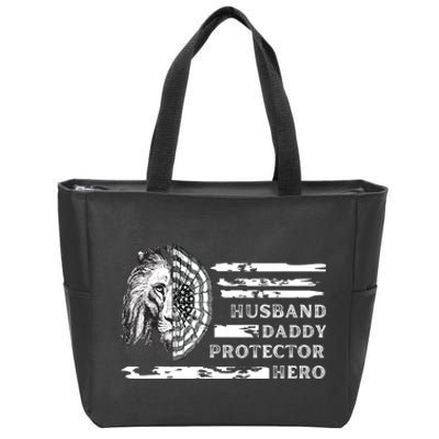 Husband Daddy Protector Hero Zip Tote Bag