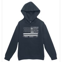 Husband Daddy Protector Hero US American Flag Fathers Day Urban Pullover Hoodie