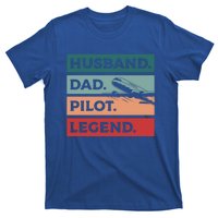 Husband Dad Pilot Legend Aviation Aviator Gift T-Shirt