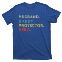 Husband Daddy Protector Hero Vintage Fathers Day Vintage Gift T-Shirt