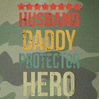 Husband Daddy Protector Hero Legacy Tie Dye Trucker Hat