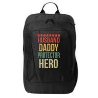 Husband Daddy Protector Hero City Backpack