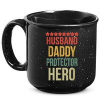 Husband Daddy Protector Hero 15oz Campfire Ceramic Mug