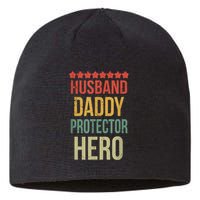 Husband Daddy Protector Hero Sustainable Beanie