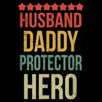 Husband Daddy Protector Hero Sustainable Beanie