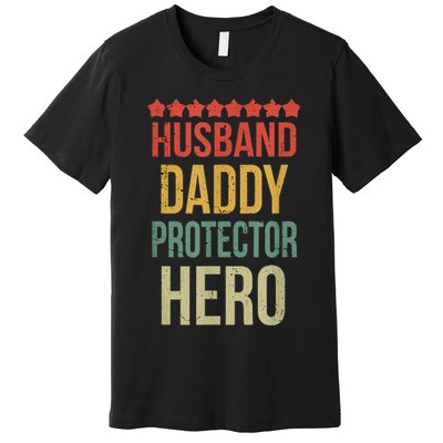 Husband Daddy Protector Hero Premium T-Shirt