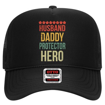 Husband Daddy Protector Hero Trucker Hat