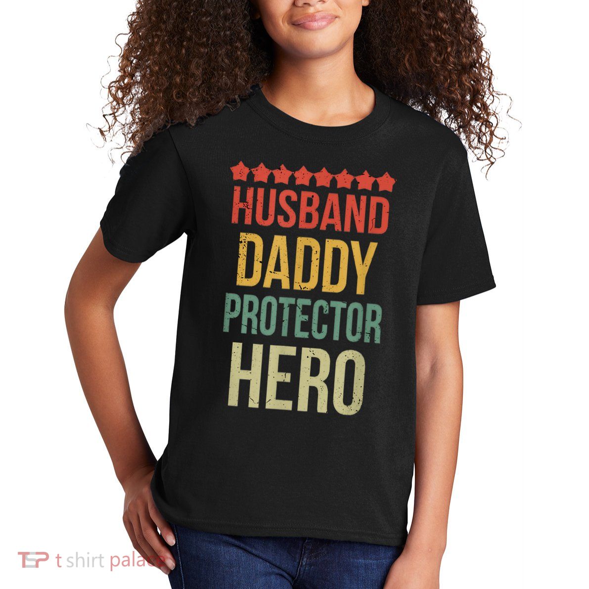 Husband Daddy Protector Hero Kids T-Shirt