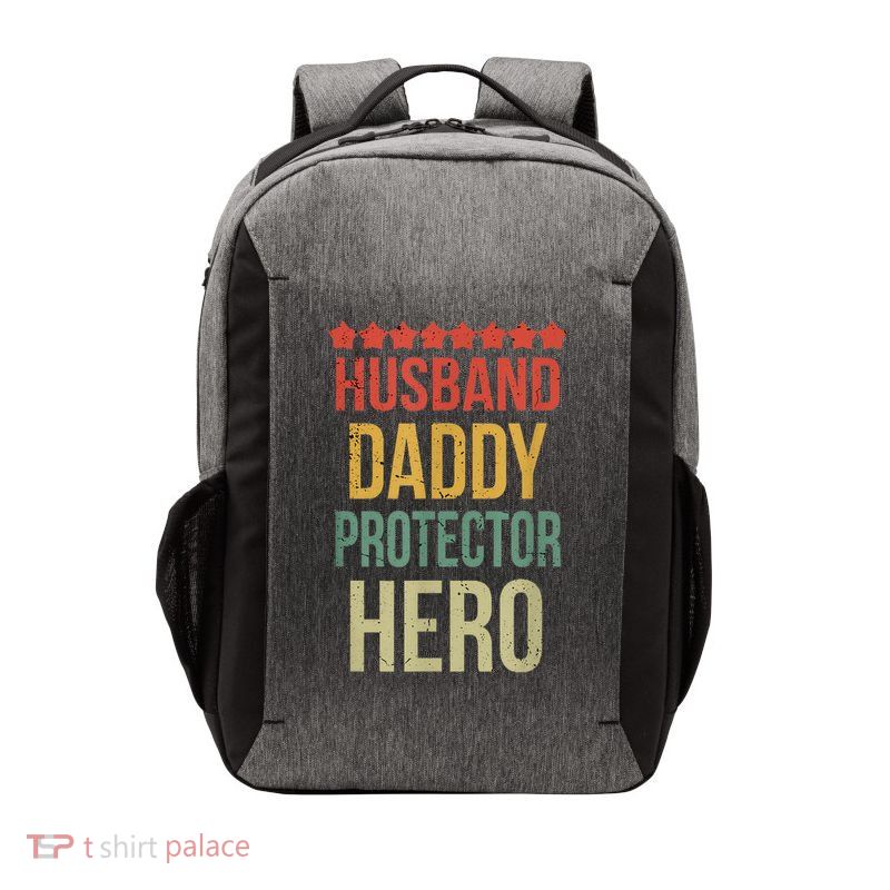 Husband Daddy Protector Hero Vector Backpack