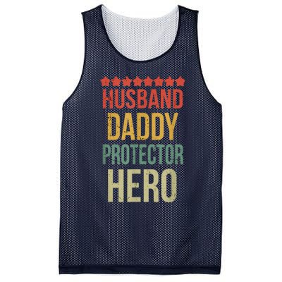 Husband Daddy Protector Hero Mesh Reversible Basketball Jersey Tank