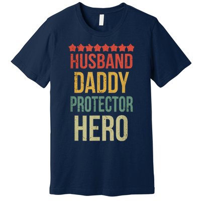 Husband Daddy Protector Hero Premium T-Shirt