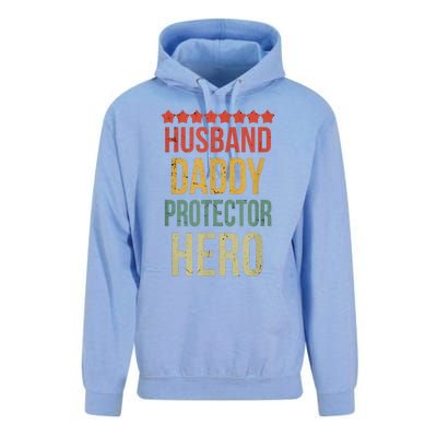 Husband Daddy Protector Hero Unisex Surf Hoodie