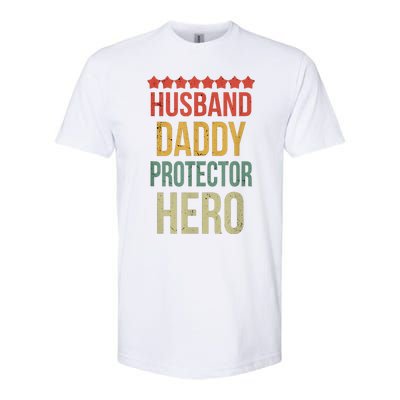 Husband Daddy Protector Hero Softstyle CVC T-Shirt