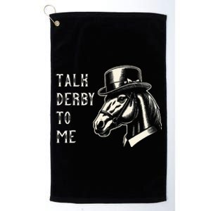 Horse Derby Party Blue Hat Talk Derby To Me Platinum Collection Golf Towel