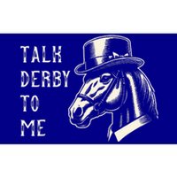 Horse Derby Party Blue Hat Talk Derby To Me Bumper Sticker