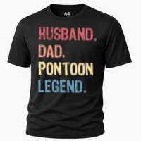 Husband Dad Pontoon Legend Cooling Performance Crew T-Shirt