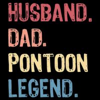Husband Dad Pontoon Legend Cooling Performance Crew T-Shirt