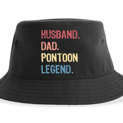 Husband Dad Pontoon Legend Sustainable Bucket Hat