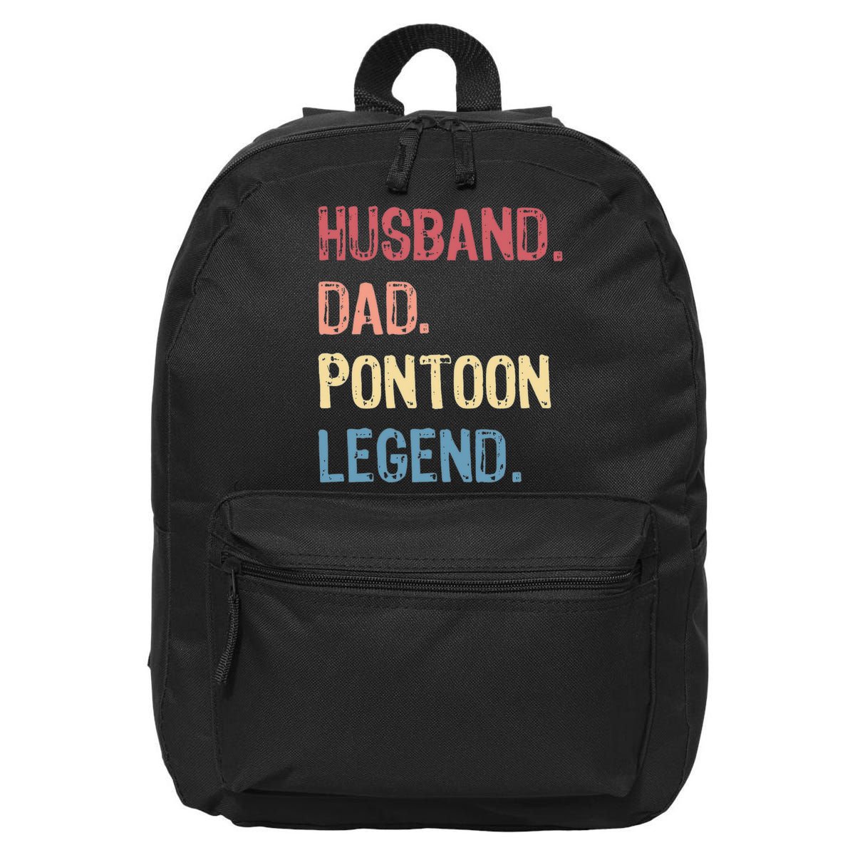 Husband Dad Pontoon Legend 16 in Basic Backpack