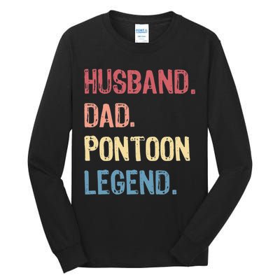 Husband Dad Pontoon Legend Tall Long Sleeve T-Shirt