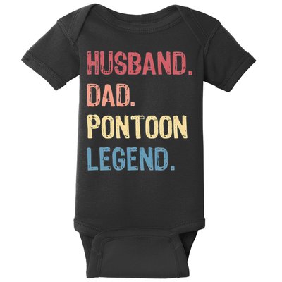 Husband Dad Pontoon Legend Baby Bodysuit