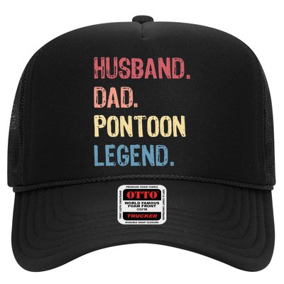 Husband Dad Pontoon Legend Trucker Hat