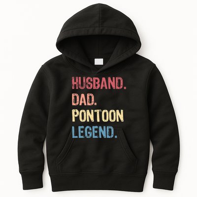 Husband Dad Pontoon Legend Kids Hoodie