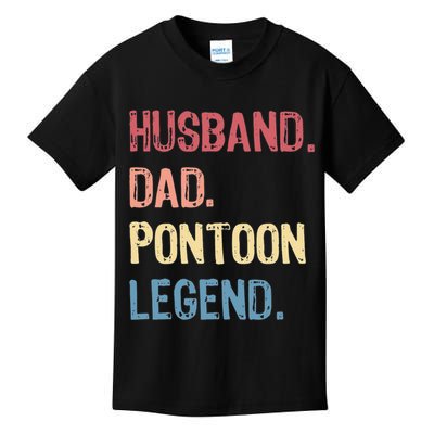 Husband Dad Pontoon Legend Kids T-Shirt
