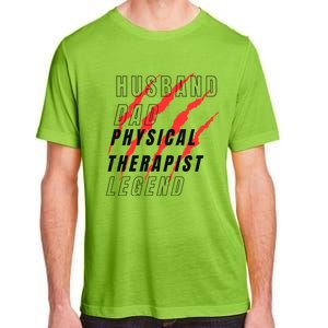 Husband Dad Physical Therapist Legend Daddy Protector Myth F Gift Adult ChromaSoft Performance T-Shirt