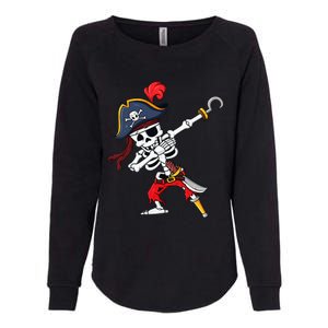 Halloween Dabbing Pirate Skeleton Funny Dab Womens California Wash Sweatshirt