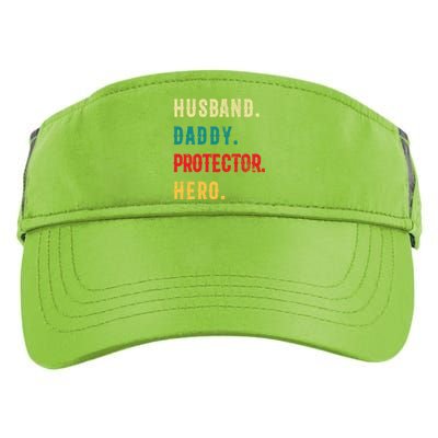 Husband Daddy Protector Hero Great Dads Cool Gift Adult Drive Performance Visor