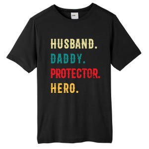 Husband Daddy Protector Hero Great Dads Cool Gift Tall Fusion ChromaSoft Performance T-Shirt