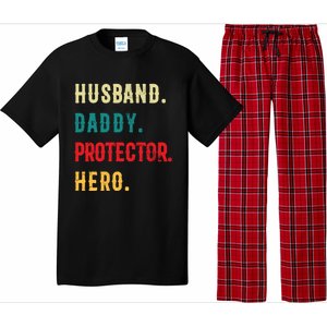 Husband Daddy Protector Hero Great Dads Cool Gift Pajama Set