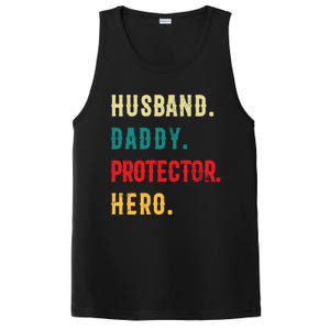 Husband Daddy Protector Hero Great Dads Cool Gift PosiCharge Competitor Tank