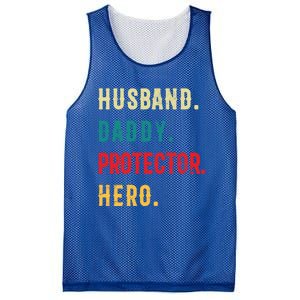 Husband Daddy Protector Hero Great Dads Cool Gift Mesh Reversible Basketball Jersey Tank